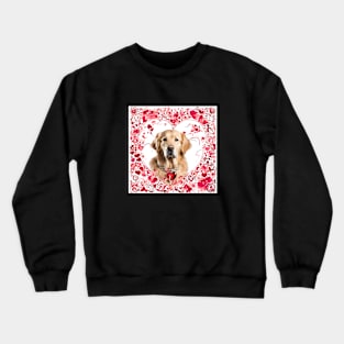 Golden Retriever Be Mine Valentine Crewneck Sweatshirt